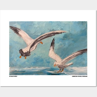 Ocean Seagulls Posters and Art